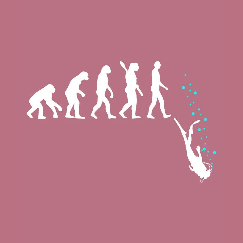 Tauchen Evolution Taucher Lustig Geschenk