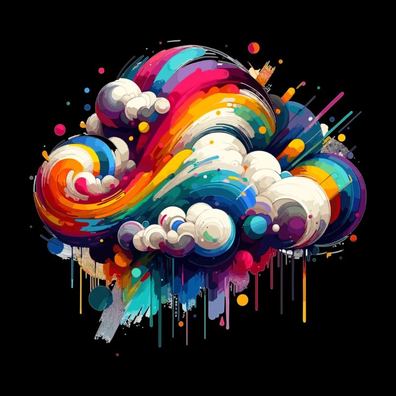 Colorful colorful cloud