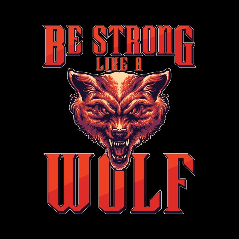 Be Strong As A Wolf Vicious Pack Of Wolves For