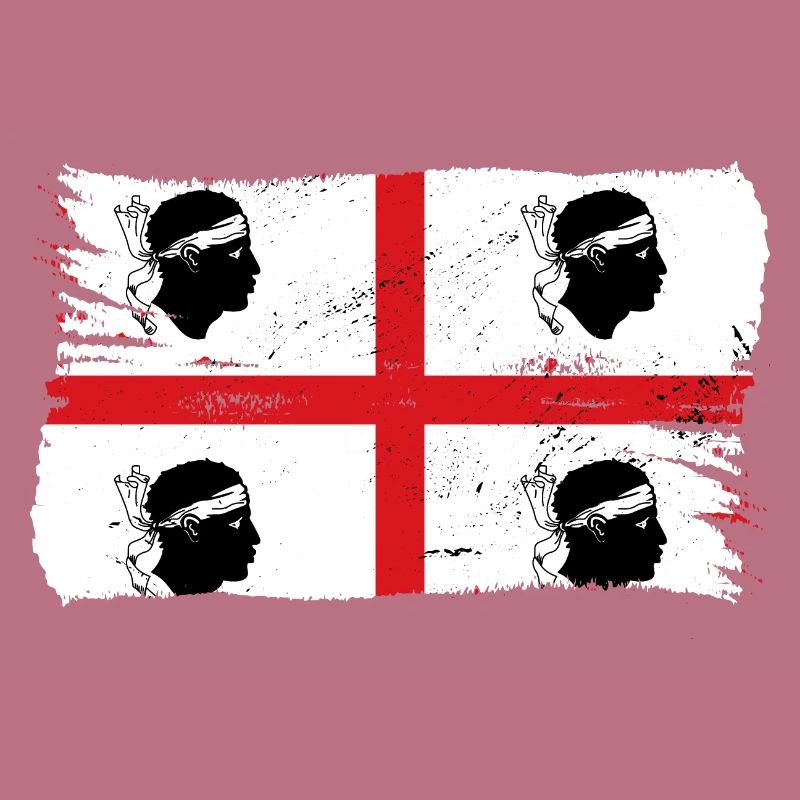 Drapeau de la Sardaigne Drapeau sarde Drapeau de la Sardaigne
