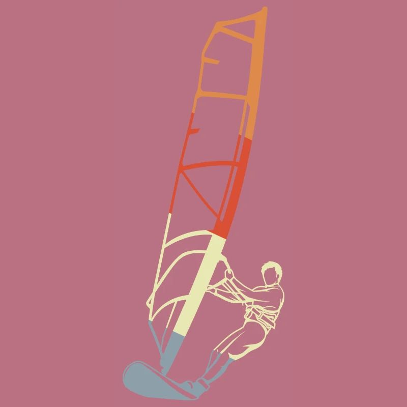 Lustiger Windsurfer Junge