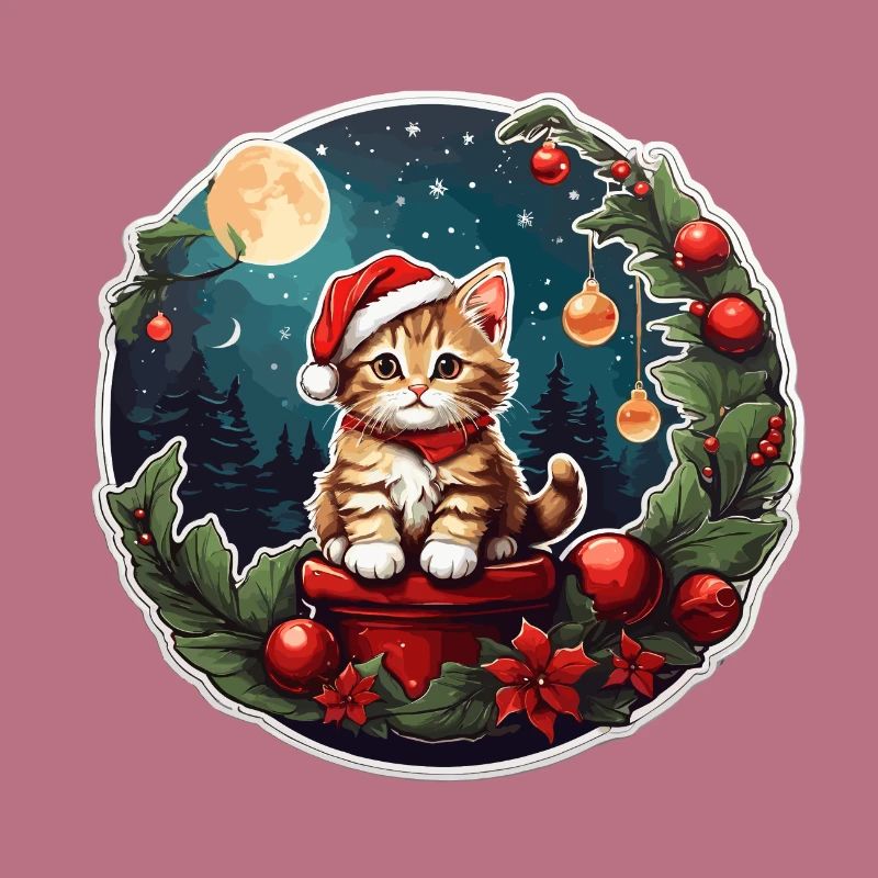 Chat de Noël