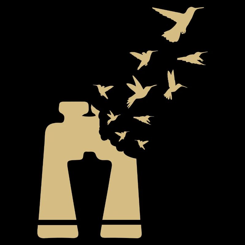 Vogelbeobachter Fernglas Vintage Birdwatcher
