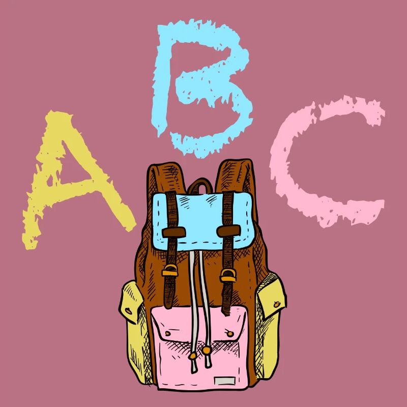 ABC with backpack