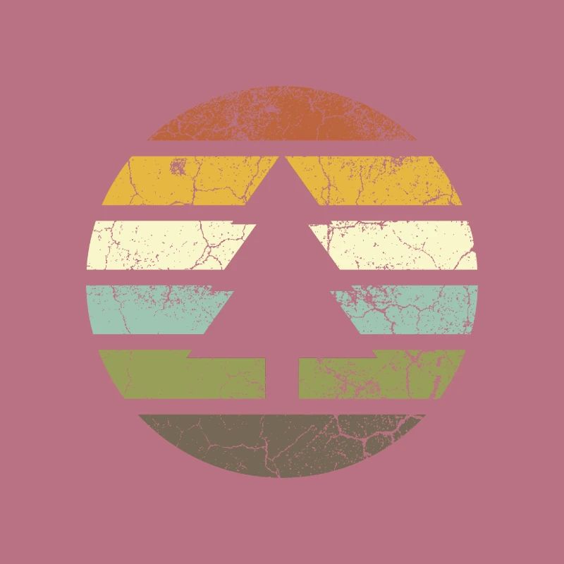 Retro pine tree