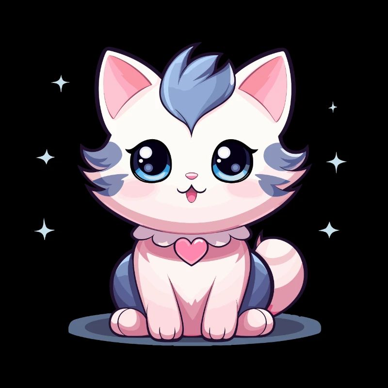 Chat - Style Kawaii