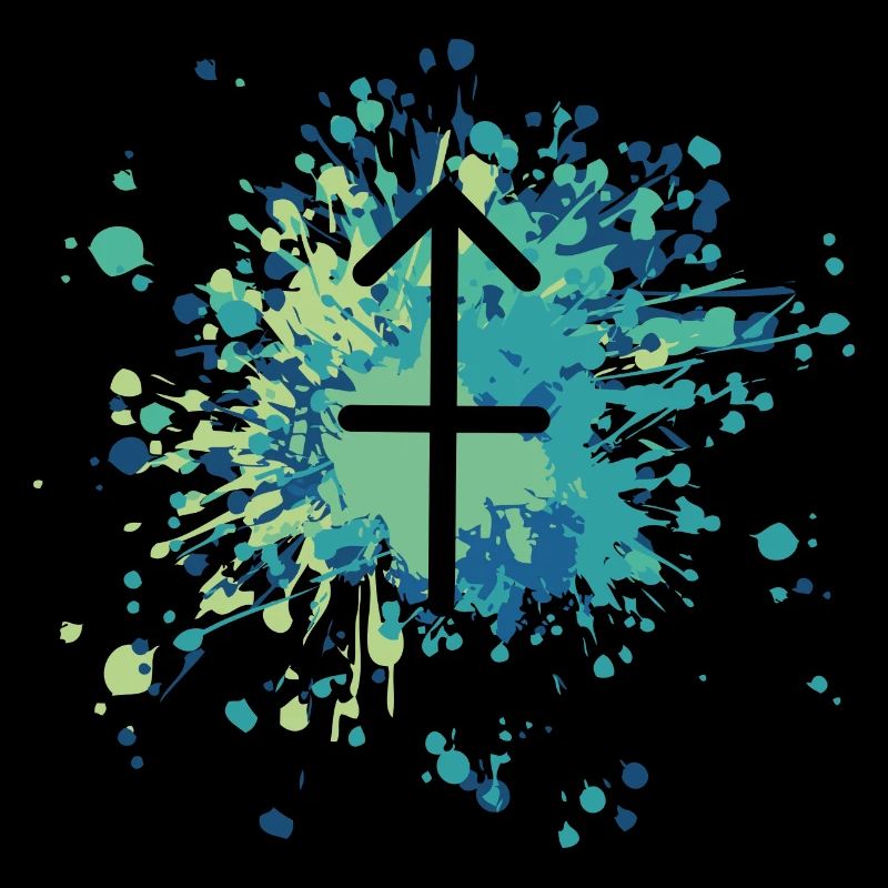 Éclaboussure de couleur du symbole du zodiaque Sagittaire