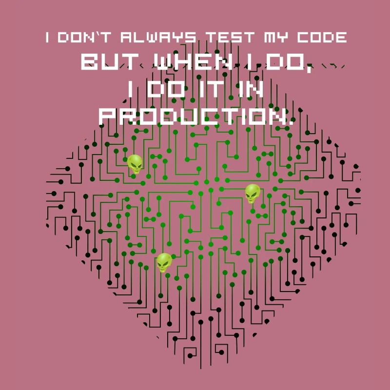 test code nerd joke spruch pc programmierer geek i