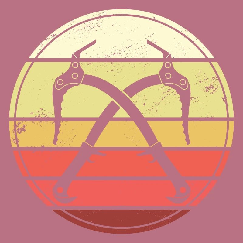 Eisklettern Retro Eispickel Eiskletterer