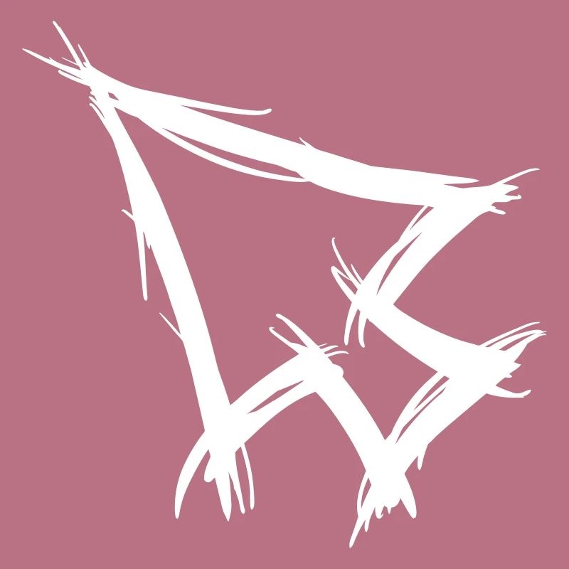 Mouse pointer cursor, arrow, hand drawn.