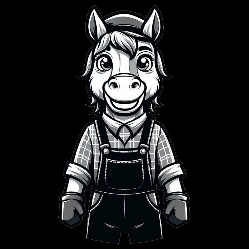 Éleveur de chevaux mignon
