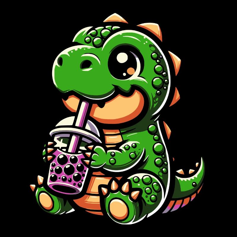 Bubble Tea T-Rex Boba Tea Cadeau Kawaii