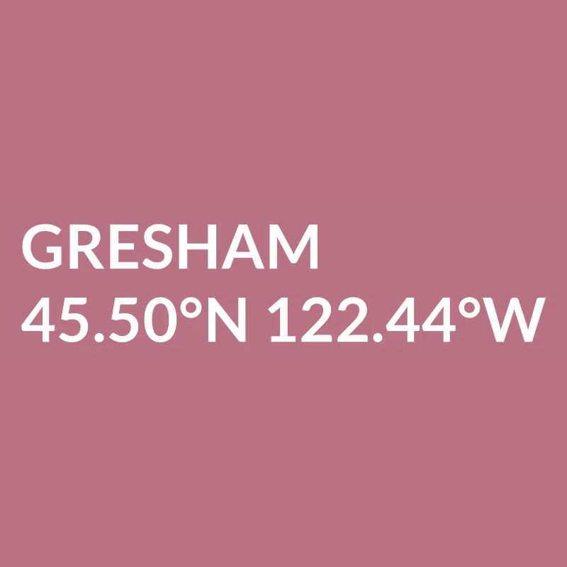 Coordonnées de Gresham, Oregon, États-Unis