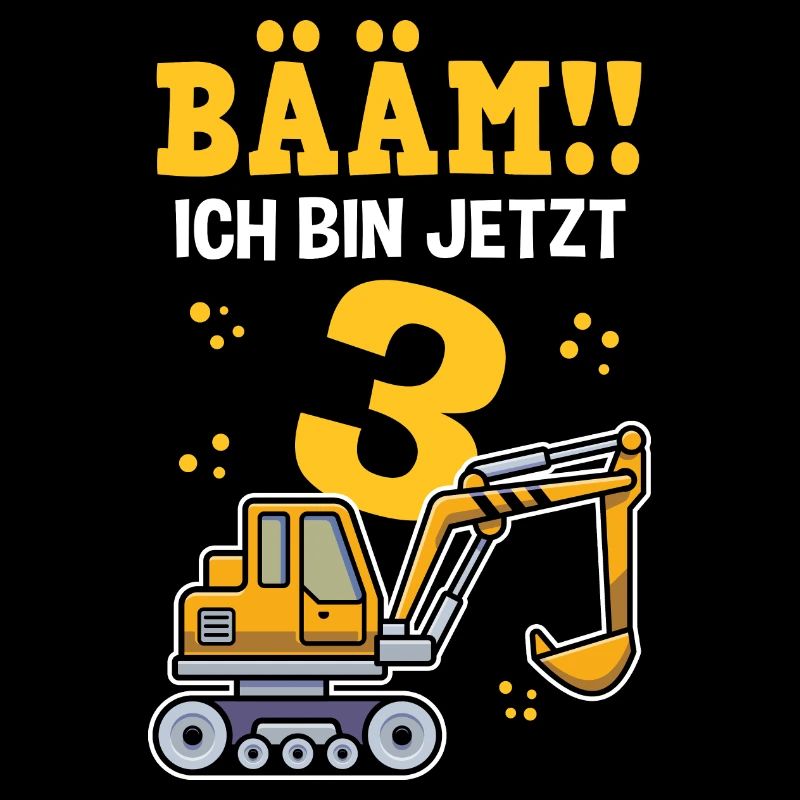 3rd Birthday Birthday Kindergarten Construction Site Fa