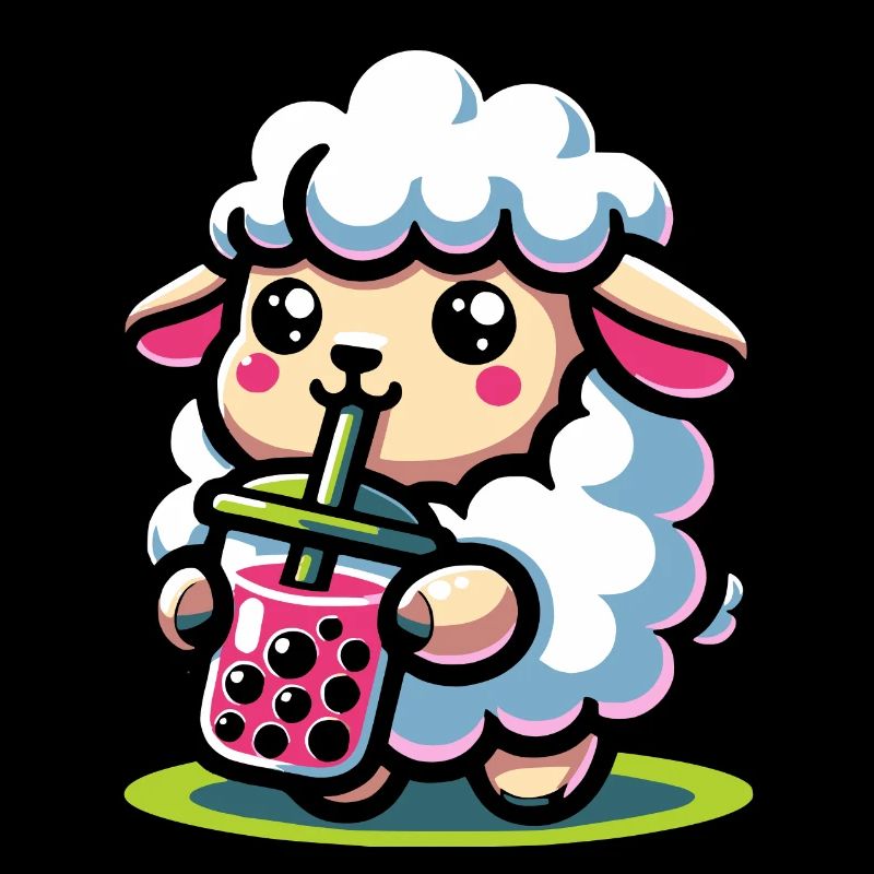 Bubble Tea Sheep Boba Tea Kawaii Geschenk