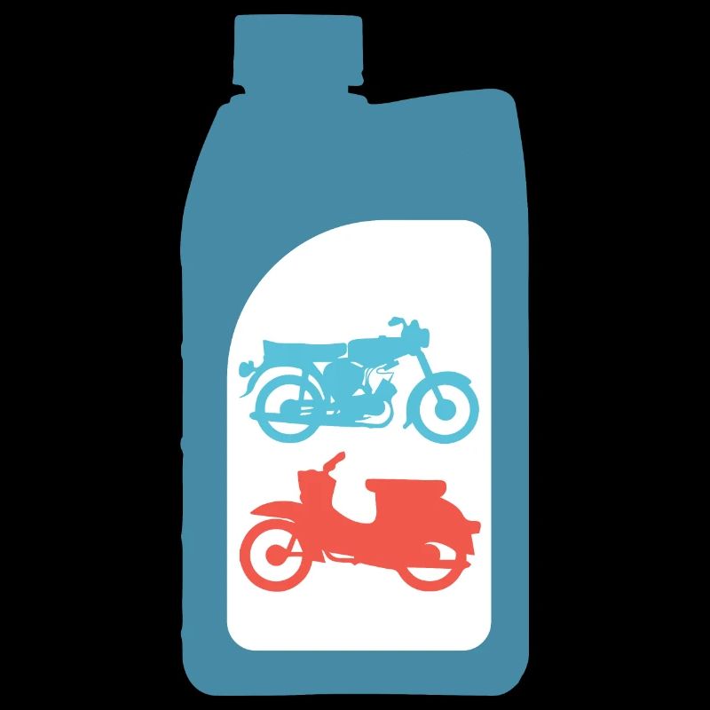 Gasoline mixture two-stroke design Simson DDR Schwalbe S51