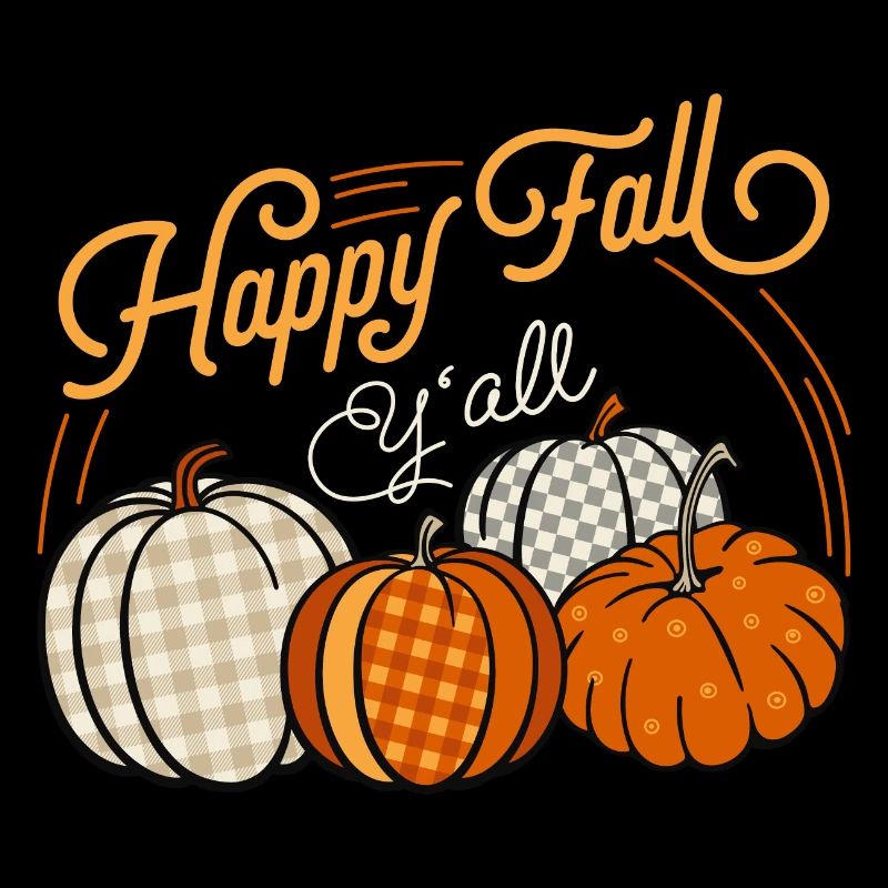 Happy Fall Y'All Fall Pumpkins