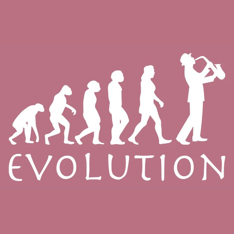Saxophon Spieler Evolution