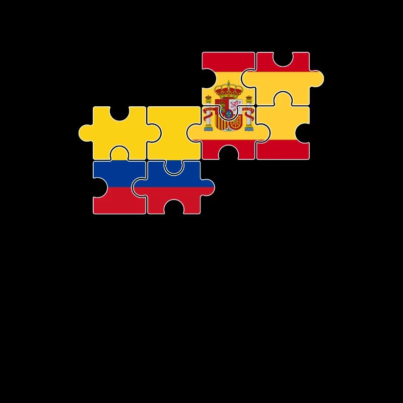 Colombie Espagne Drapeau Espagnol Colombien