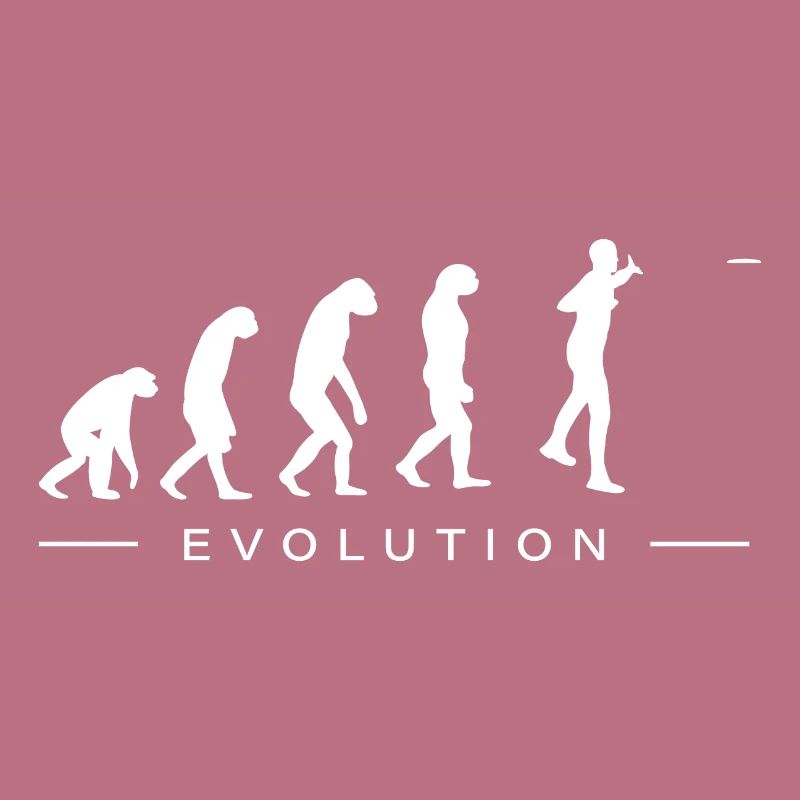 Discgolf Discgolfer Evolution Entwicklung