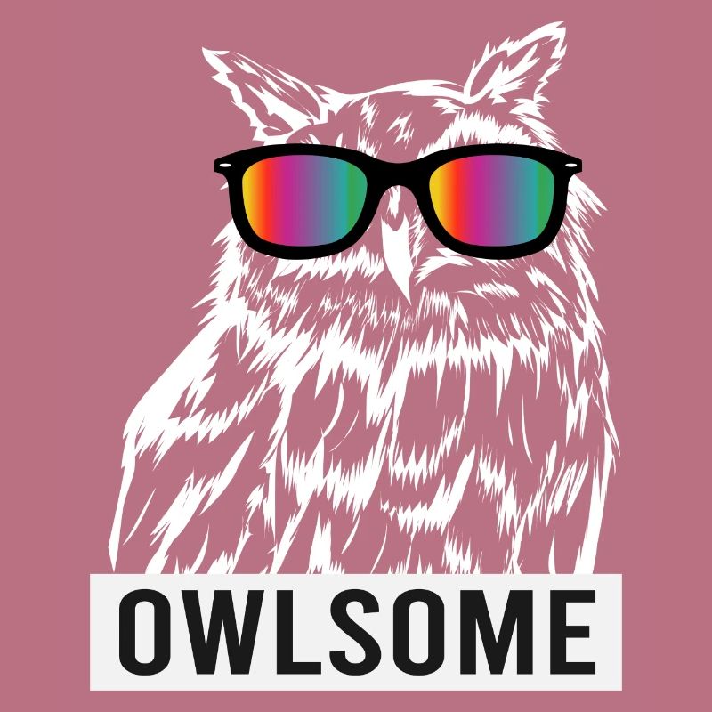 Coole Eule mit Sonnenbrille Uhu Lustig Bubo Bubo