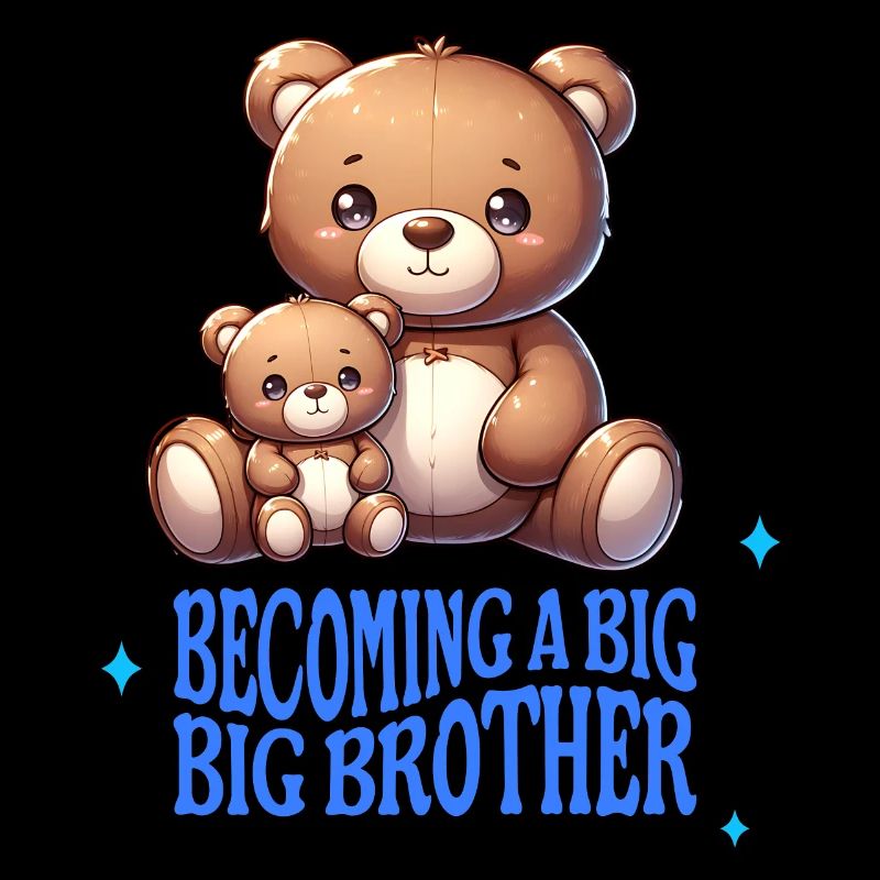 Bald werde ich ein Großer Bruder süße Teddybären