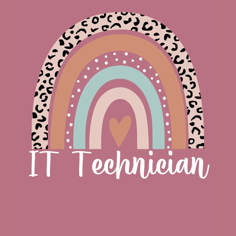 Technicien informatique Rainbow Leopard Drôle Technicien informatique