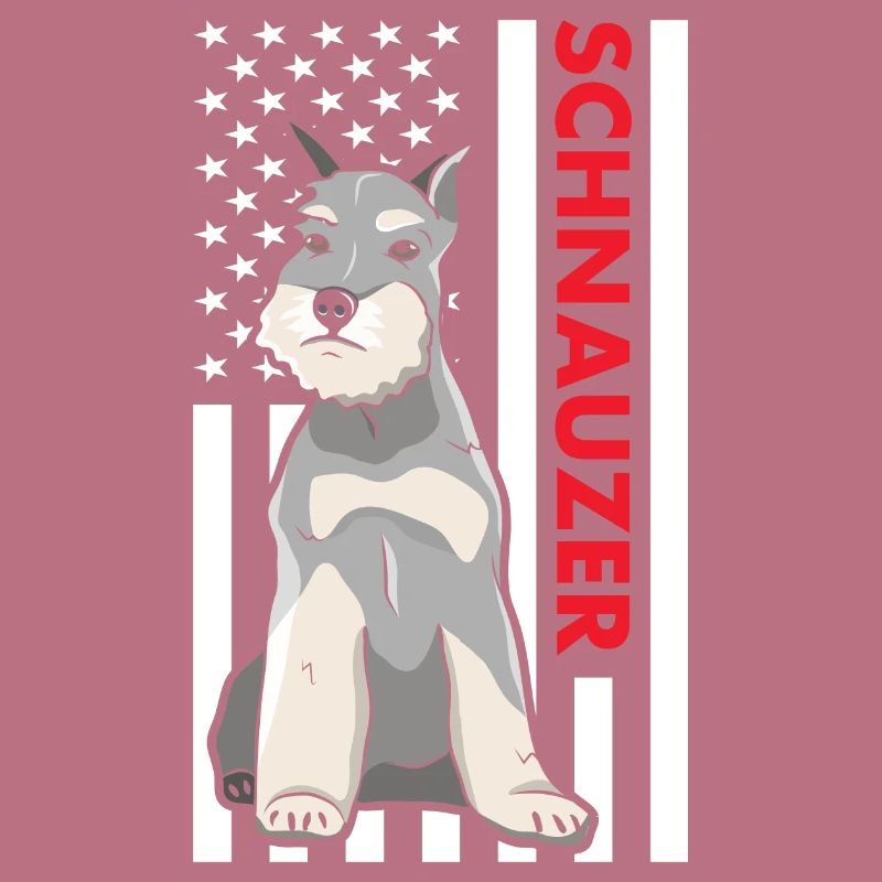 Schnauzer Us Flag