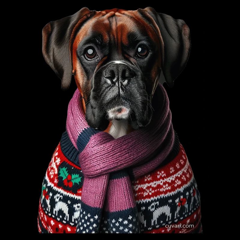 Deutscher Boxer Weihnachten
