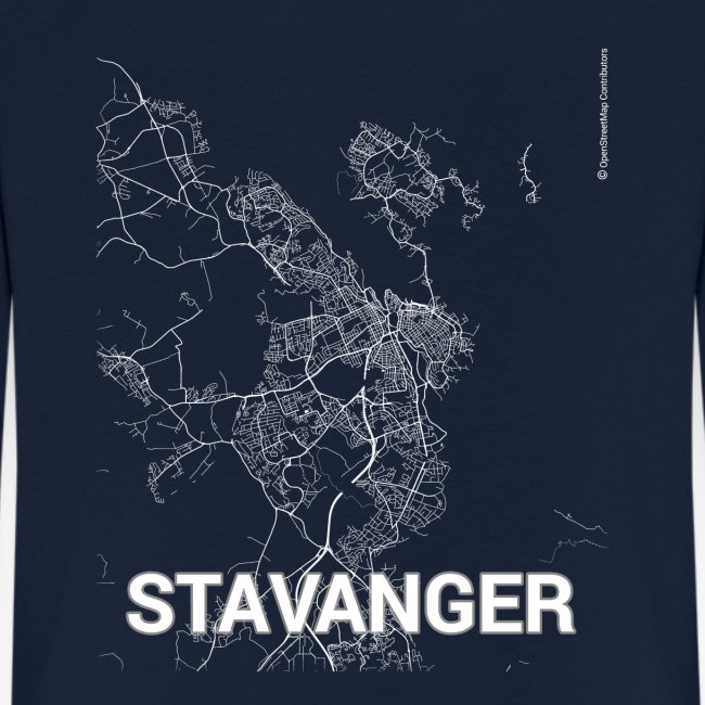 Stavanger city map and streets
