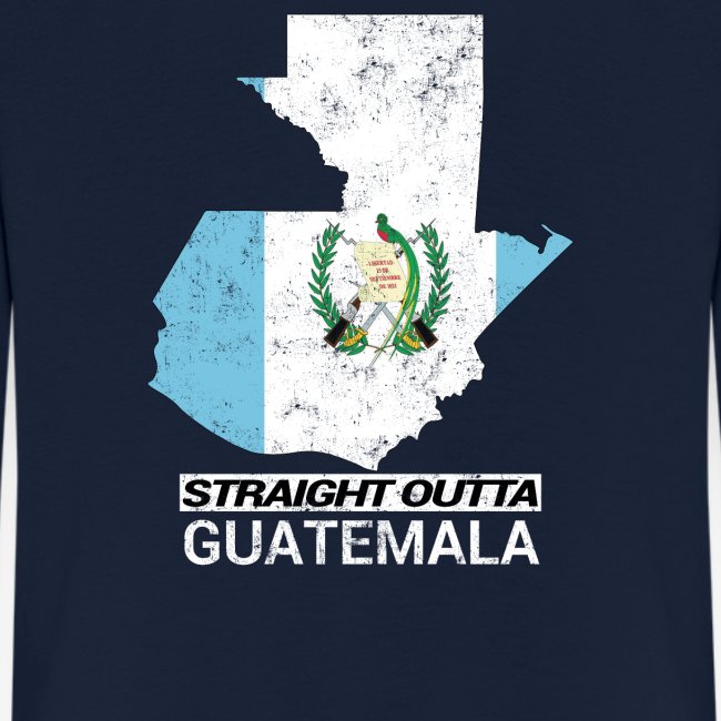 Straight Outta Guatemala country map & flag