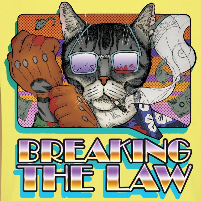 Crime Cat in Shades - Braking the Law