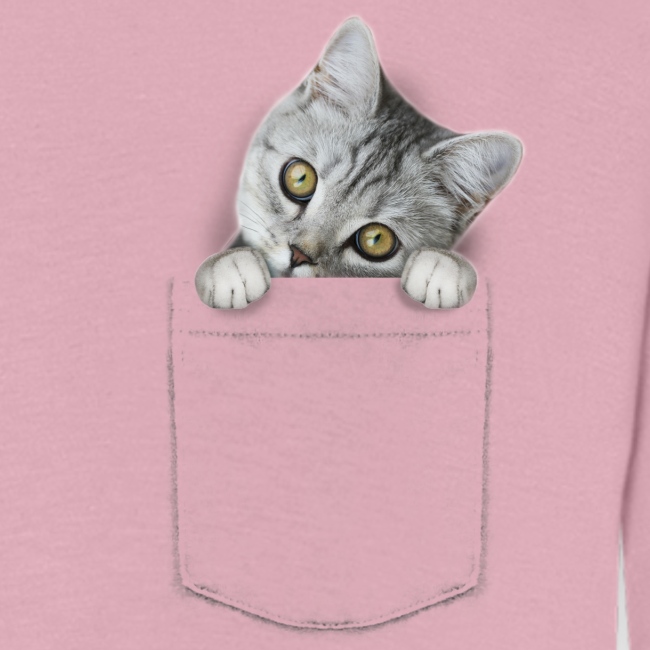 cat pocket - Kinder Premium Langarmshirt