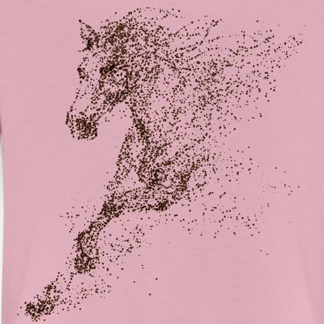 Pixel Horse brown - Kinder Premium Langarmshirt