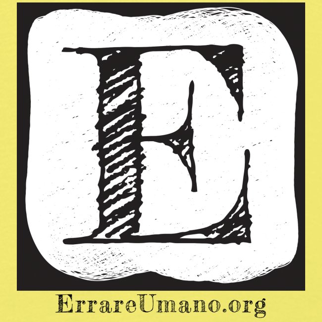 Logo ErrareUmano (scritta nera)