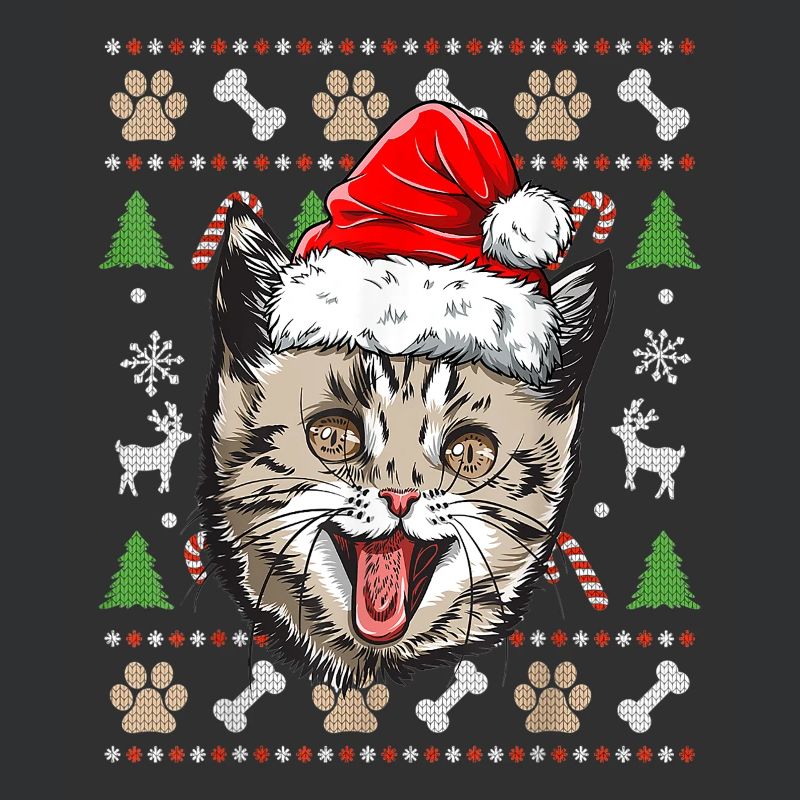 Hässlicher Weihnachtspullover Niedliche Katze Glückliche Geschenkidee