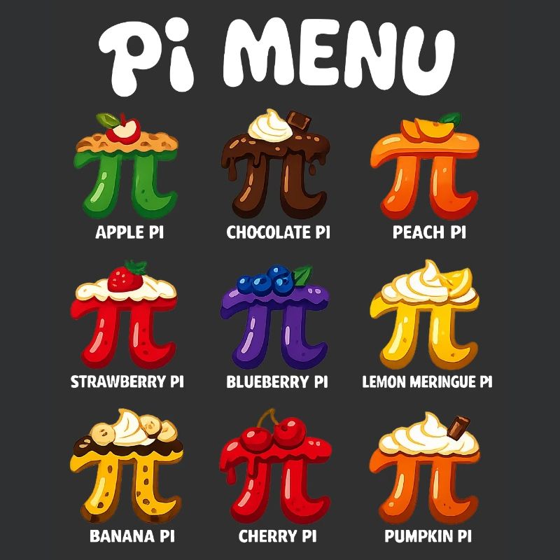 Pi Menu Mathématiques Conception de gâteau Pi Day