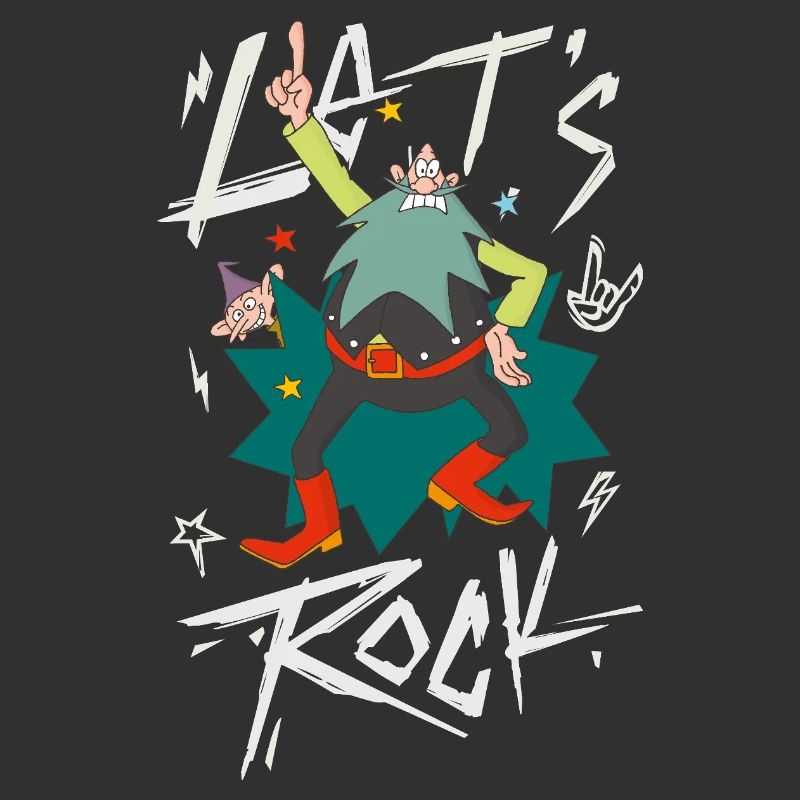 Weihnachtsmann & Co. KG Let's Rock Mit Grantelbart