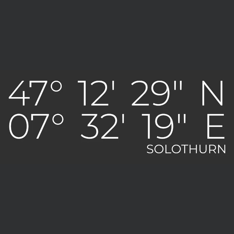 Coordinates Solothurn Canton of Solothurn