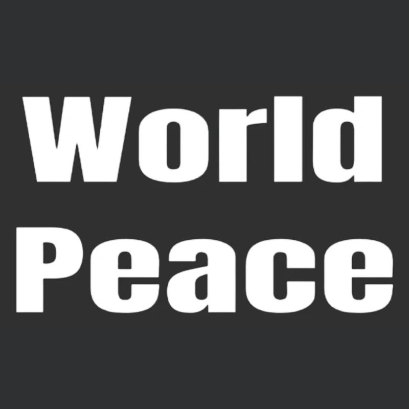 World Peace in Bold Typography