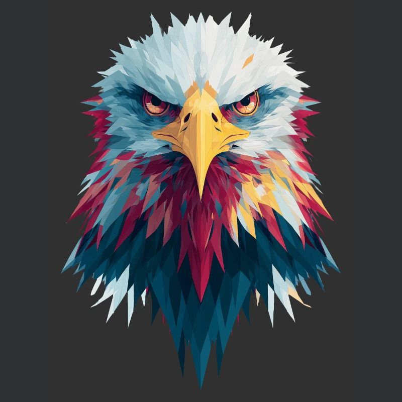 Impressive eagle piercing gaze