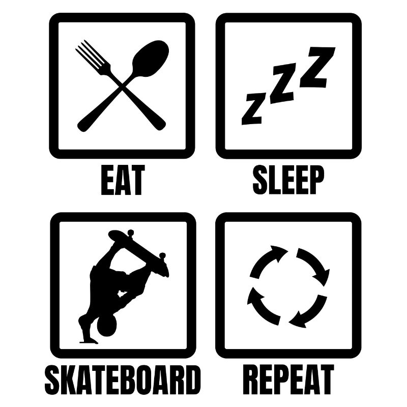 Routine de skateboard