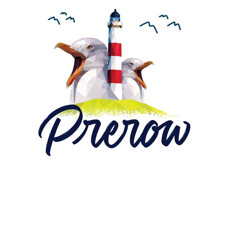 Prerow Ostsee Urlaub Möwe Leuchtturm Geschenk