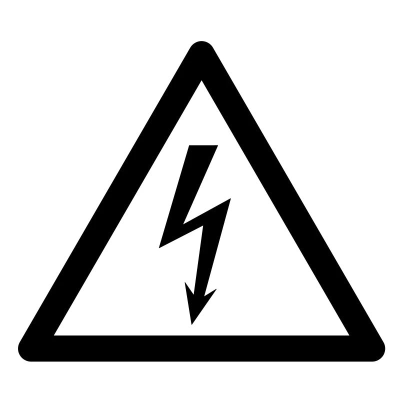 Gefahrensymbol - High Voltage