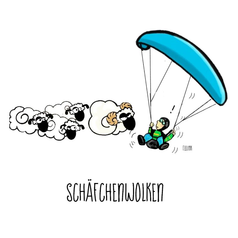 Gleitschirm Schäfchen paragliding Wolken