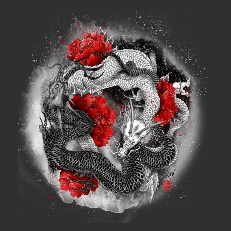 Der Drache, Ryu, ist ein mythisches Wassertier