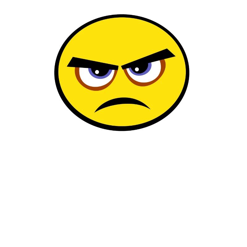grumpy face
