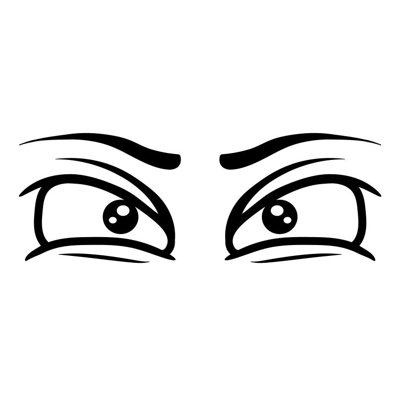 Augen konzentrierter Blick
