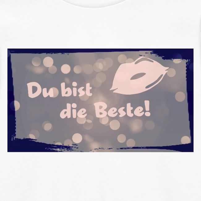 Du bist die Beste! Symbol und Muster