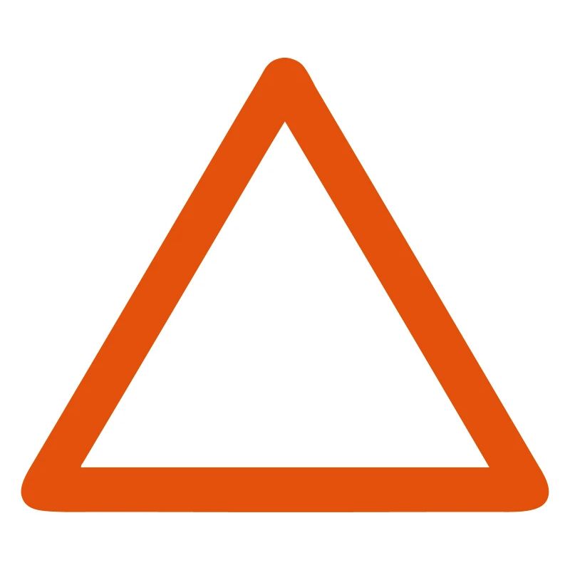 panneau triangle vide ajouter texte